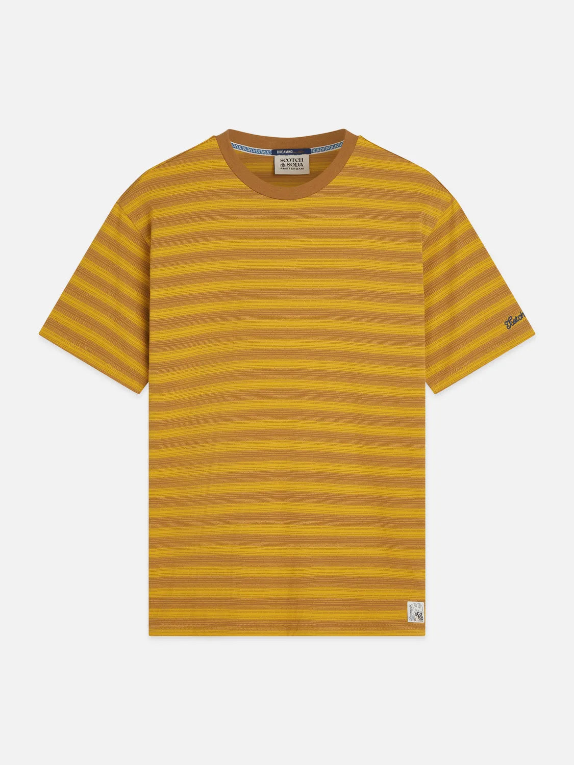 Jacquard Striped Relaxed-Fit T-Shirt