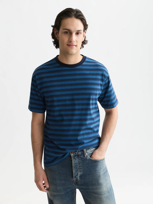 Jacquard Striped Relaxed-Fit T-Shirt