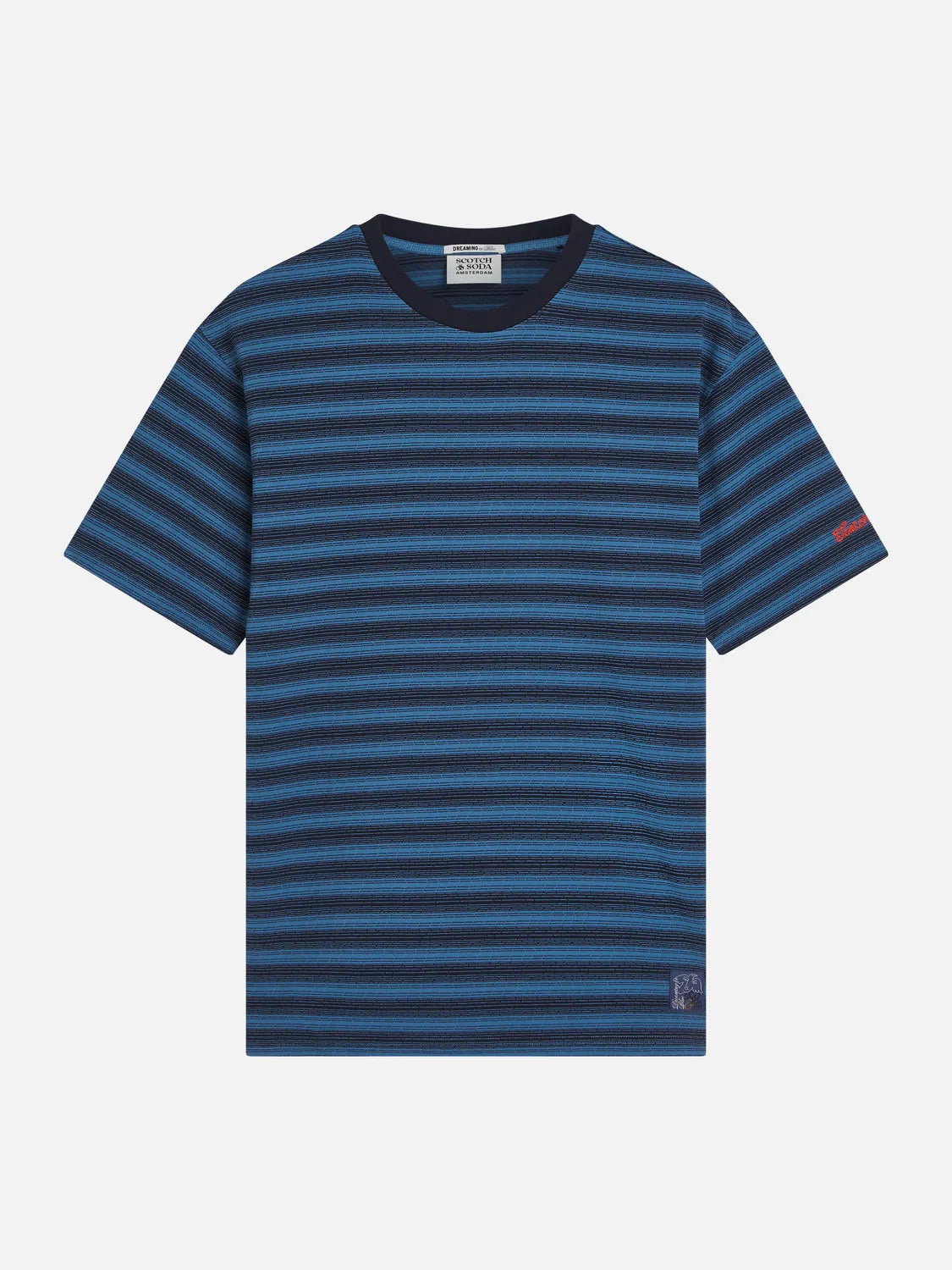 Jacquard Striped Relaxed-Fit T-Shirt