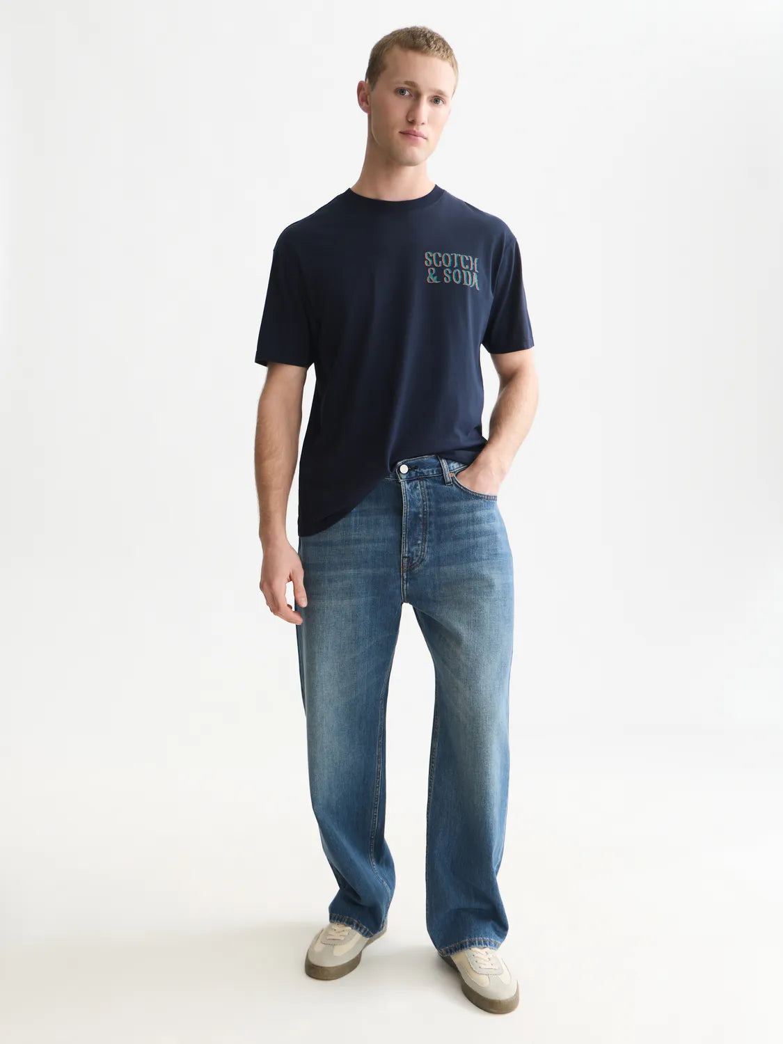 Front And Back Artwork Relaxed-Fit T-Shirt