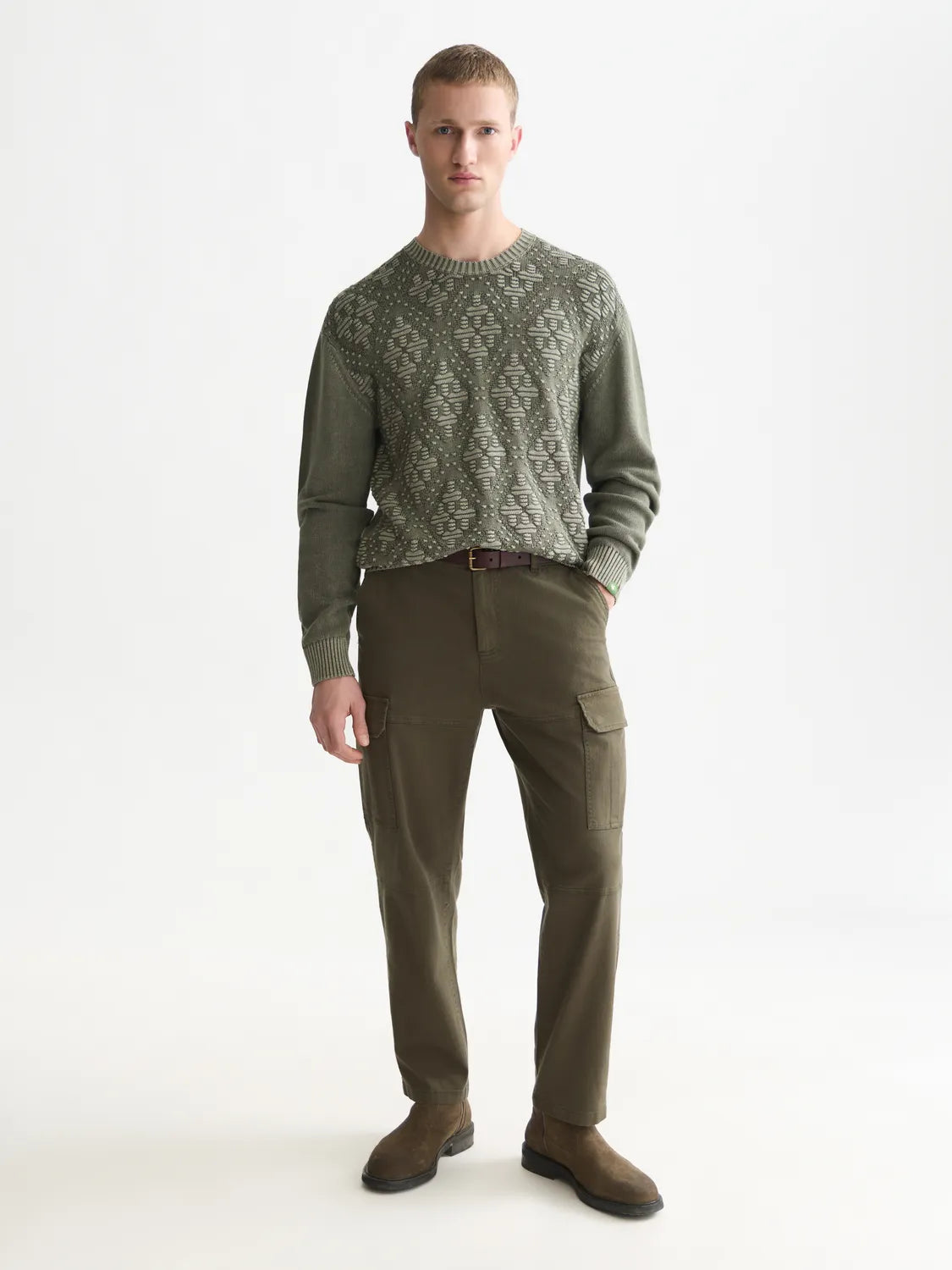 Harper Garment-Dyed Twill Cargo Pant