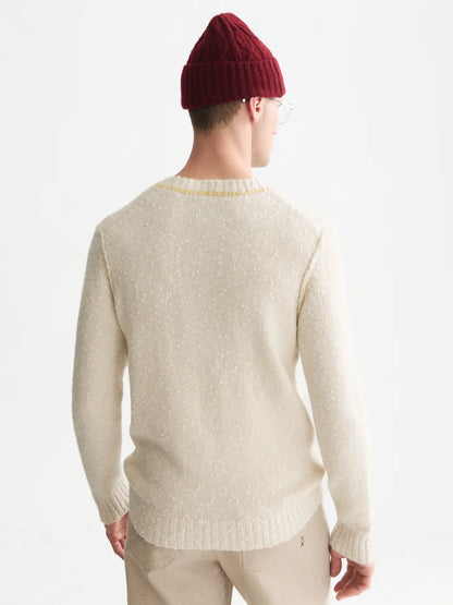 Bouclé Mélange Wool-Alpaca-Blend Regular-Fit Pullover