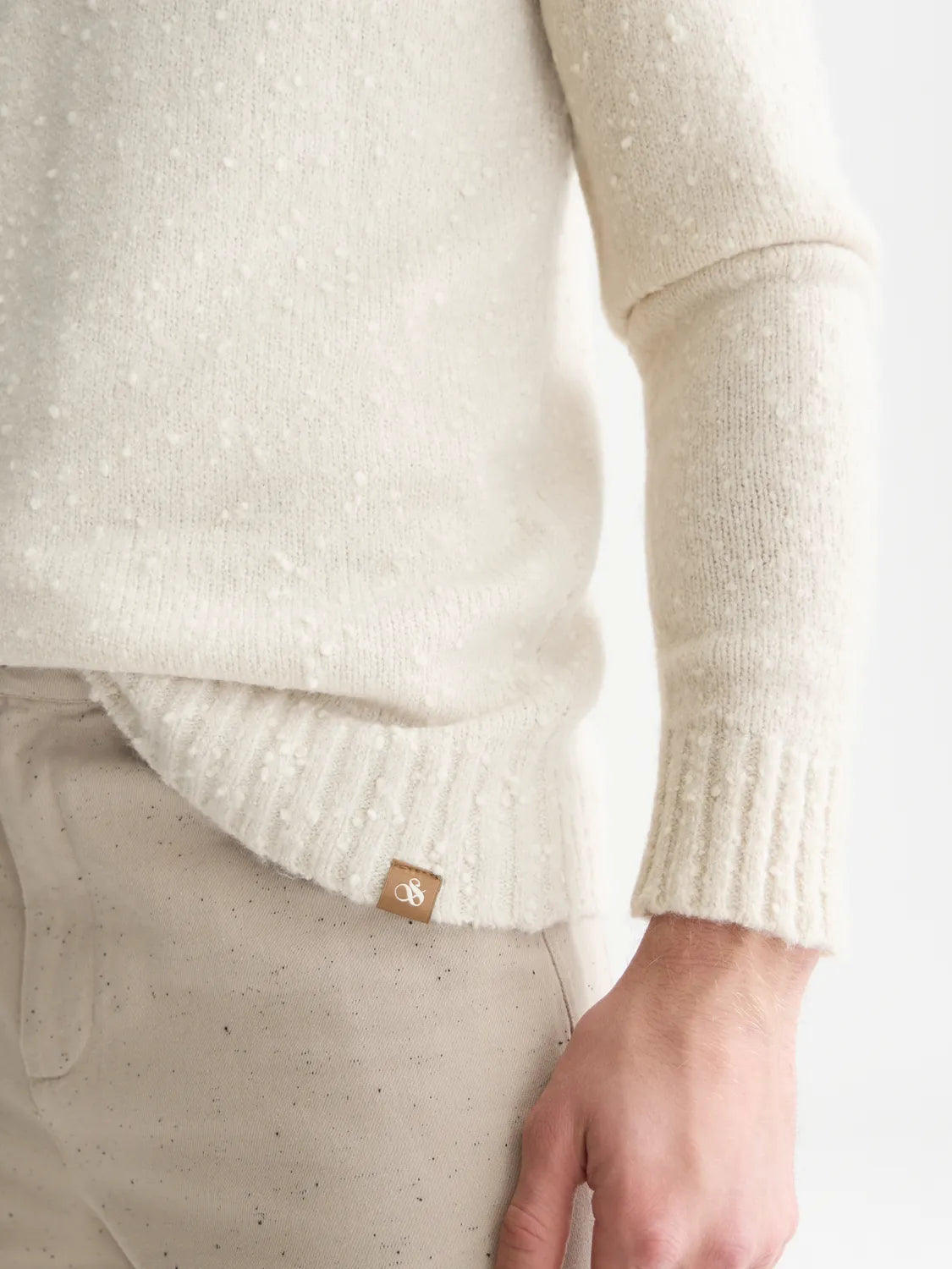 Bouclé Mélange Wool-Alpaca-Blend Regular-Fit Pullover
