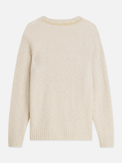 Bouclé Mélange Wool-Alpaca-Blend Regular-Fit Pullover