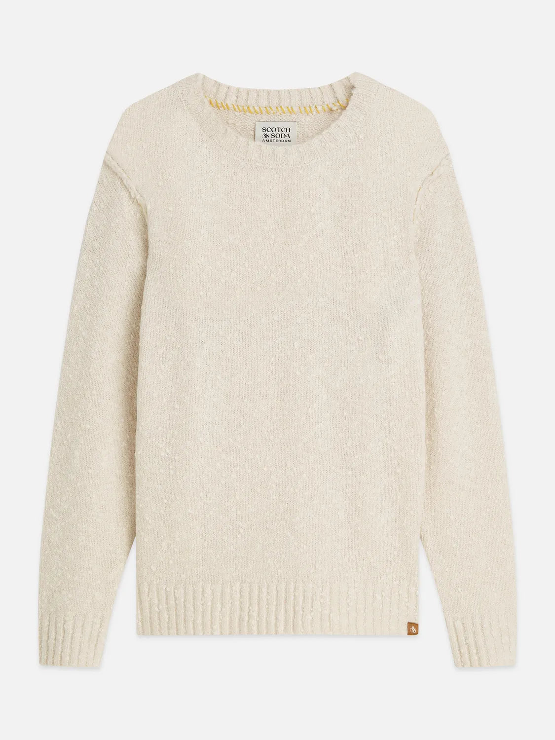 Bouclé Mélange Wool-Alpaca-Blend Regular-Fit Pullover