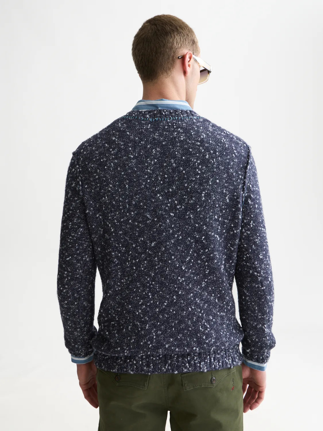 Bouclé Mélange Wool-Alpaca-Blend Regular-Fit Pullover