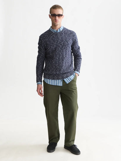 Bouclé Mélange Wool-Alpaca-Blend Regular-Fit Pullover