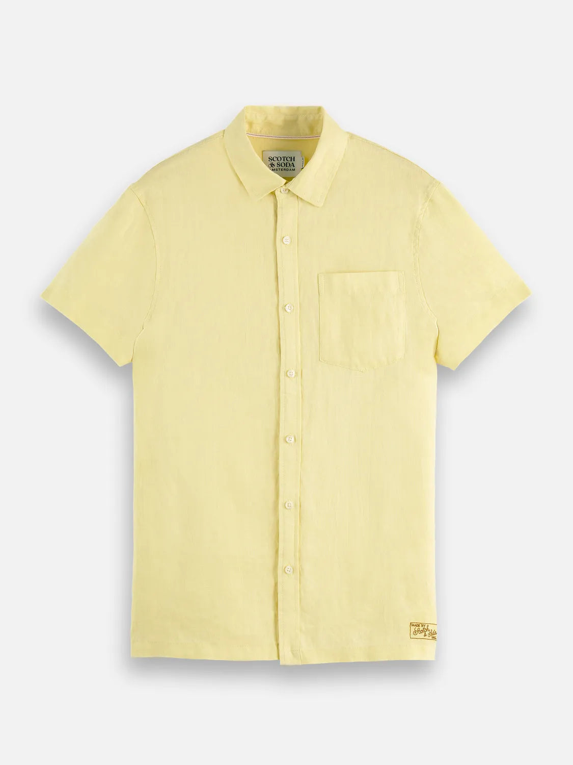 Essentials – Linen Regular-Fit Short Sleeve Shirt