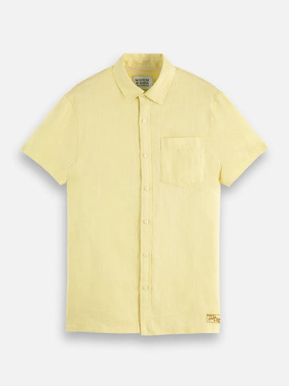 Essentials – Linen Regular-Fit Short Sleeve Shirt