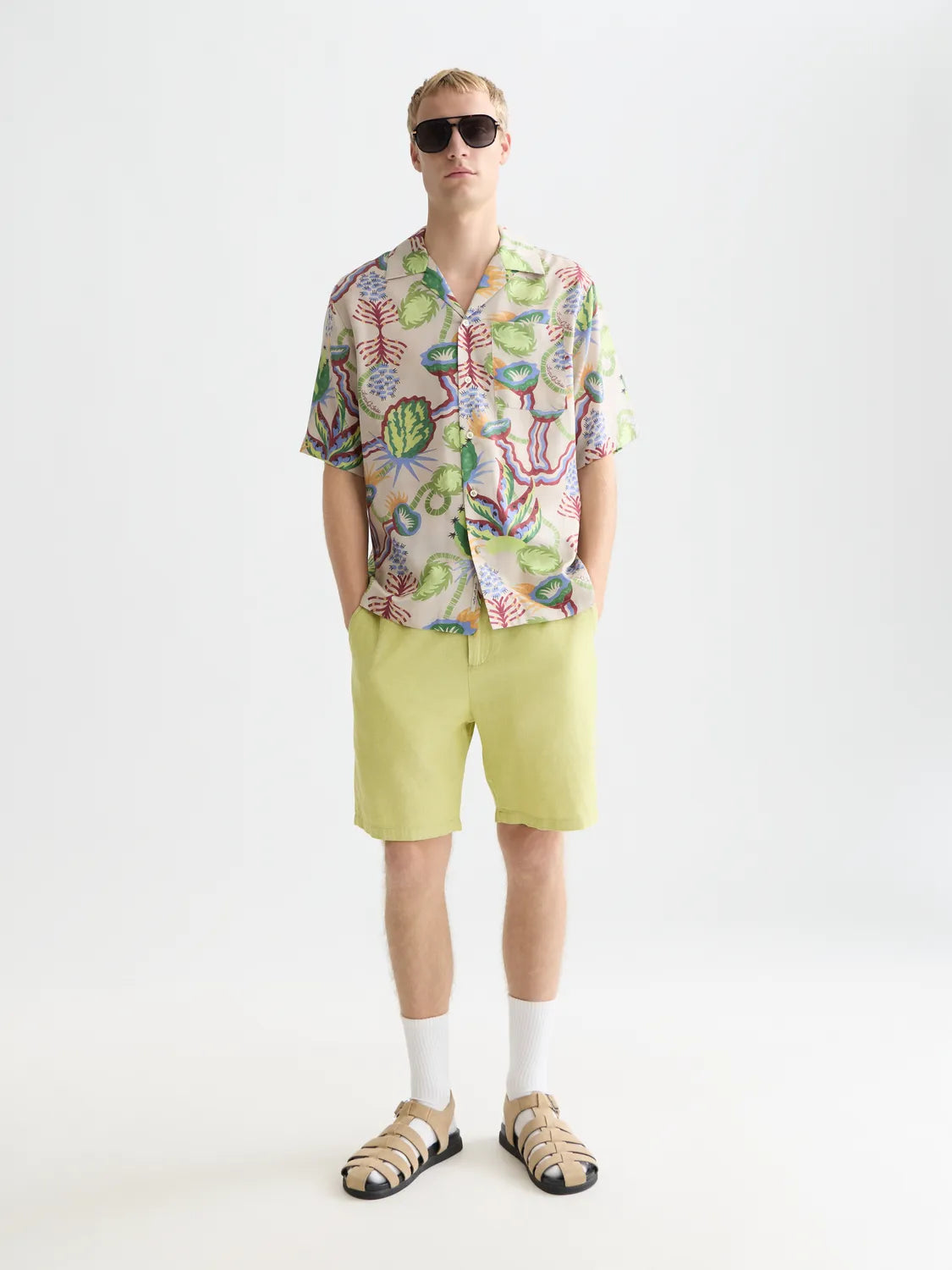 Essentials – Fave Cotton Linen Regular-Fit Chino Shorts