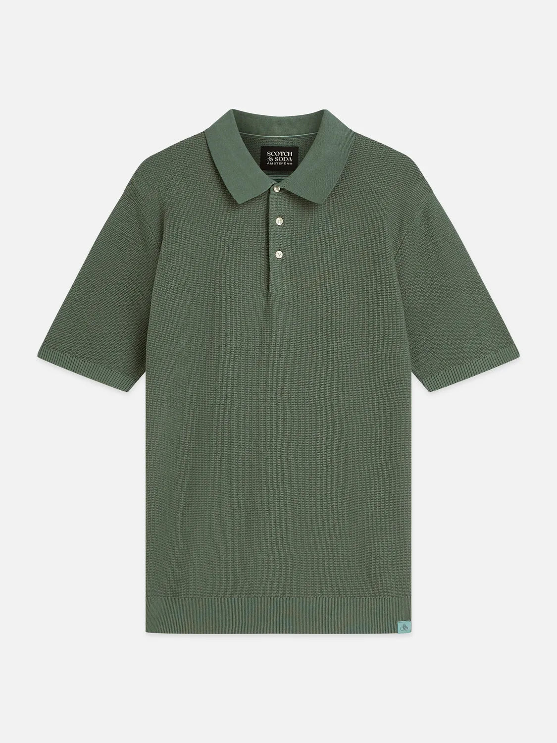 Structured Regular-Fit Knitted Polo