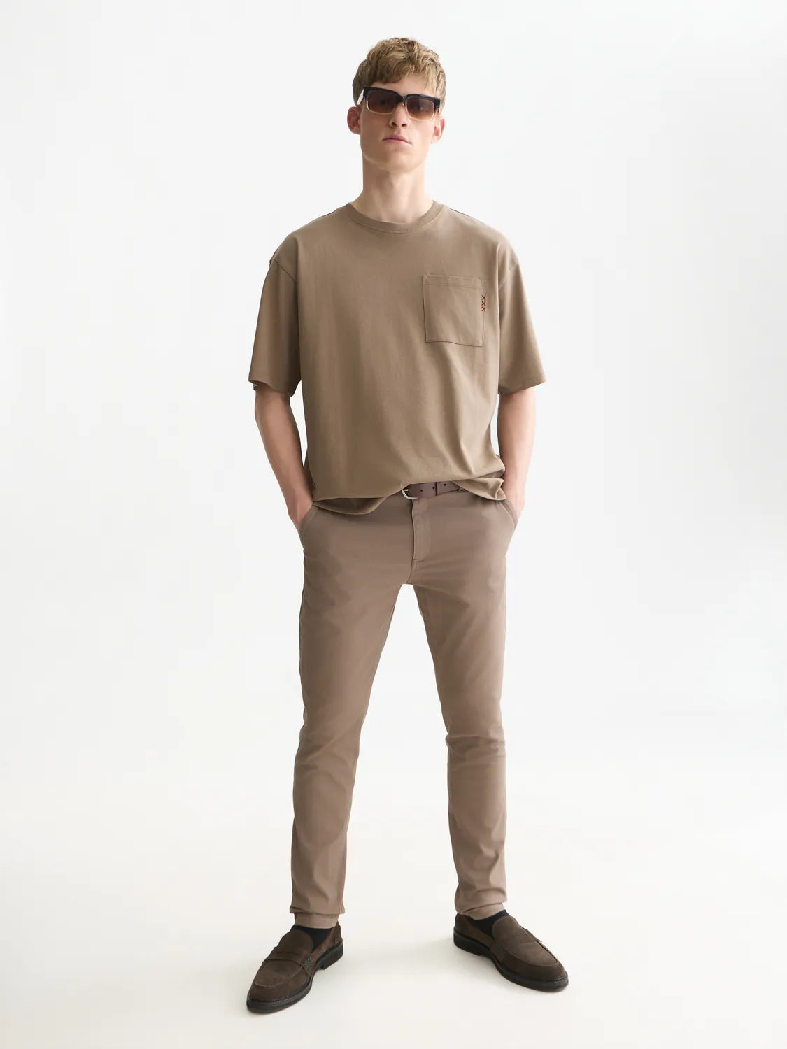 Essentials 3 Crosses Chest Pocket Loose-Fit T-Shirt