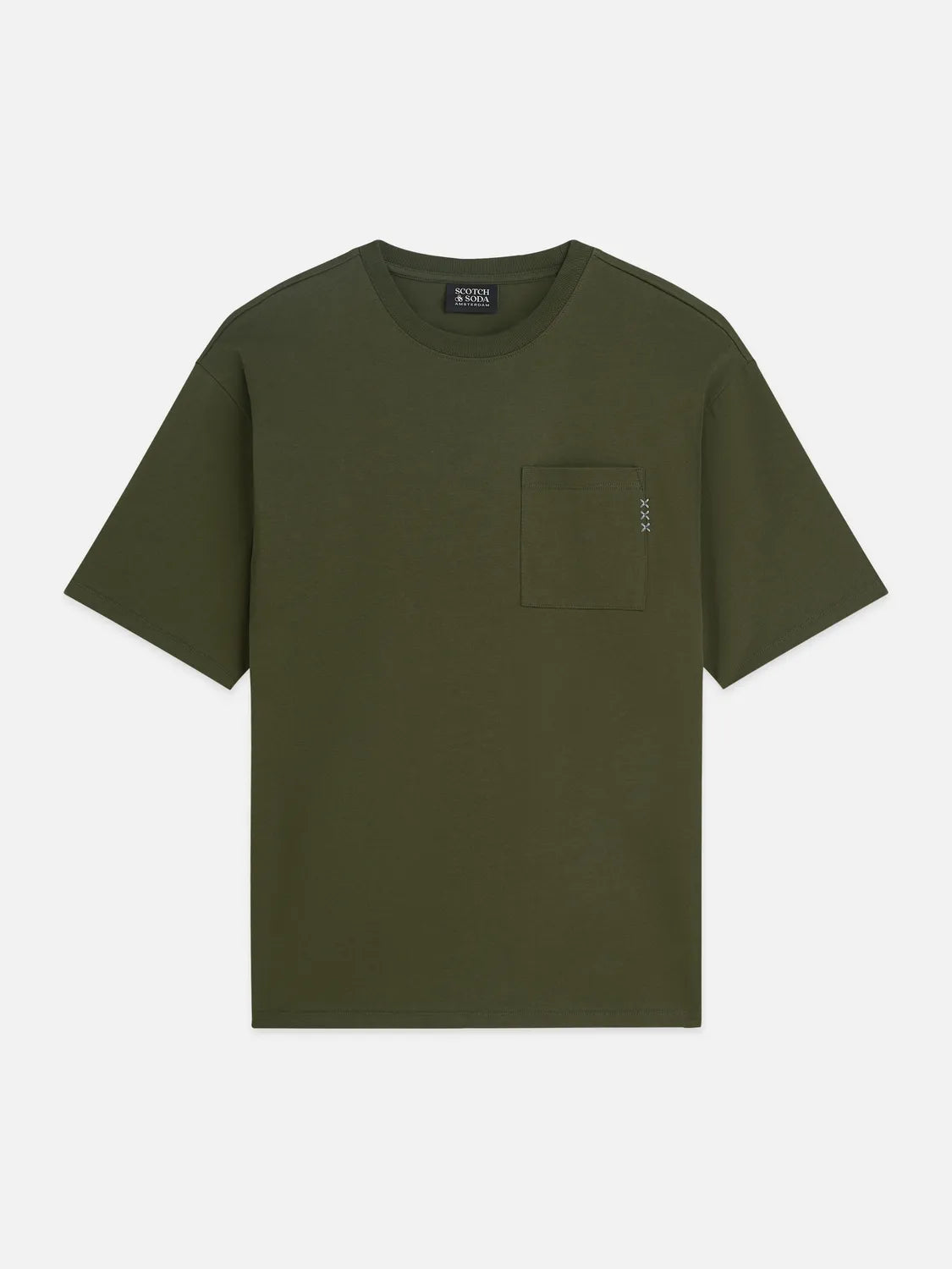Essentials 3 Crosses Chest Pocket Loose-Fit T-Shirt