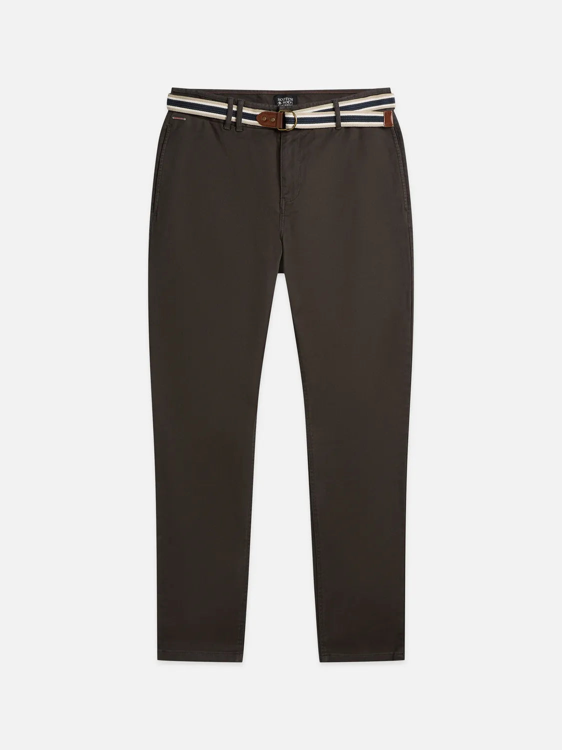 Warren Cotton-Blend Twill Belted Chino