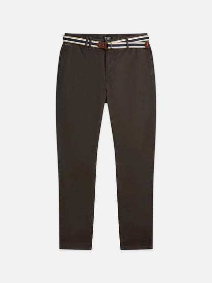Warren Cotton-Blend Twill Belted Chino