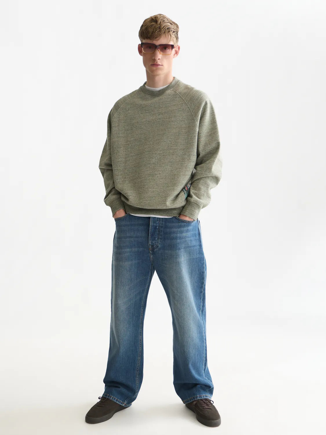 Mélange Loose-Fit Sweatshirt
