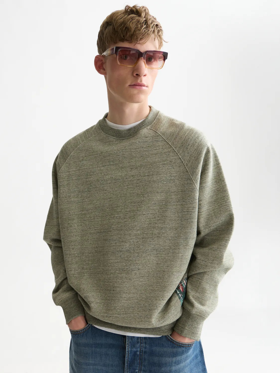 Mélange Loose-Fit Sweatshirt