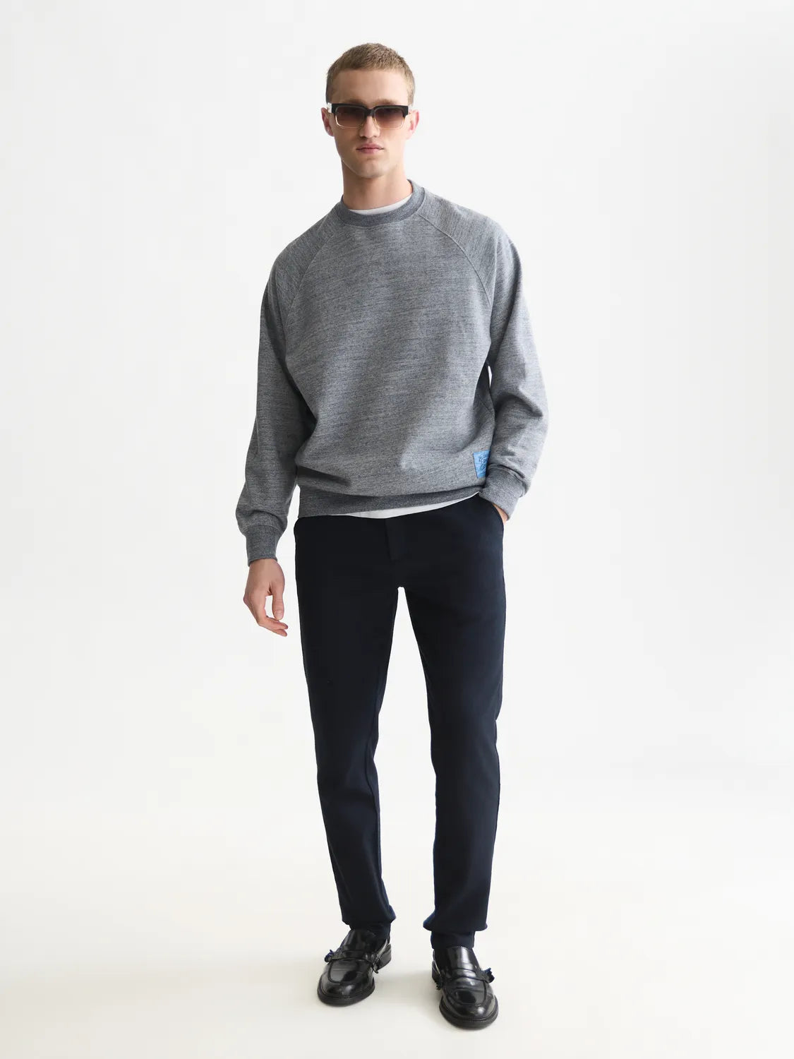 Mélange Loose-Fit Sweatshirt