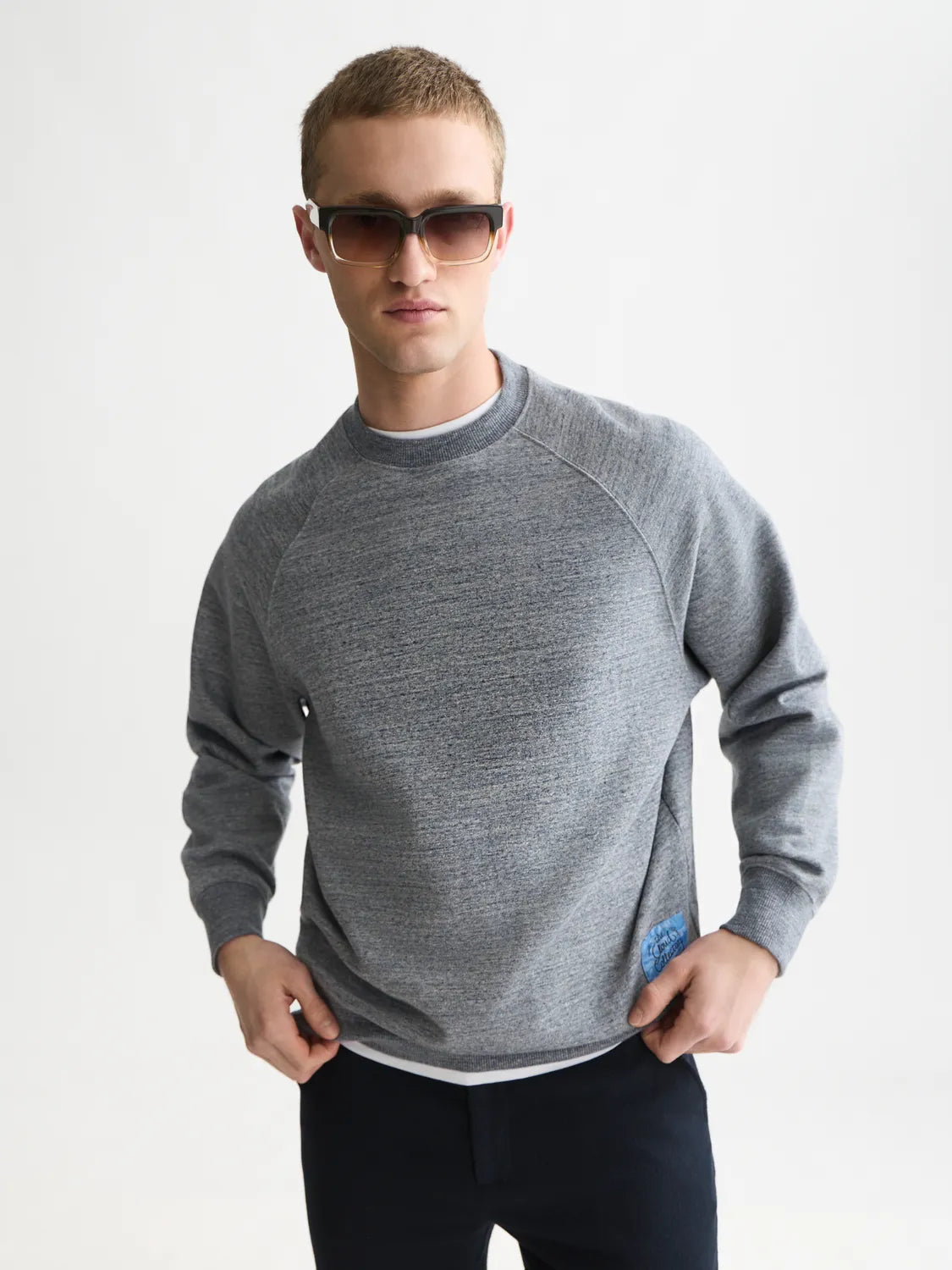 Mélange Loose-Fit Sweatshirt