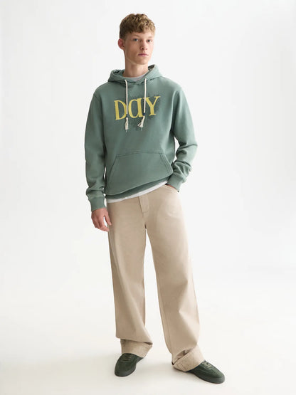 Front Artwork Regular-Fit Washed Hoodie