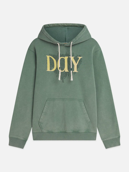 Front Artwork Regular-Fit Washed Hoodie