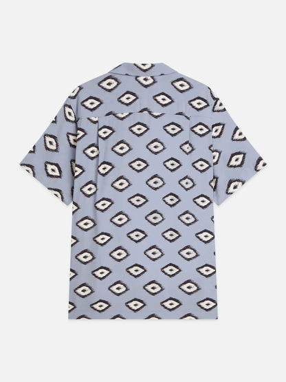 Viscose Printed Short Sleeved Regular-Fit Shirt