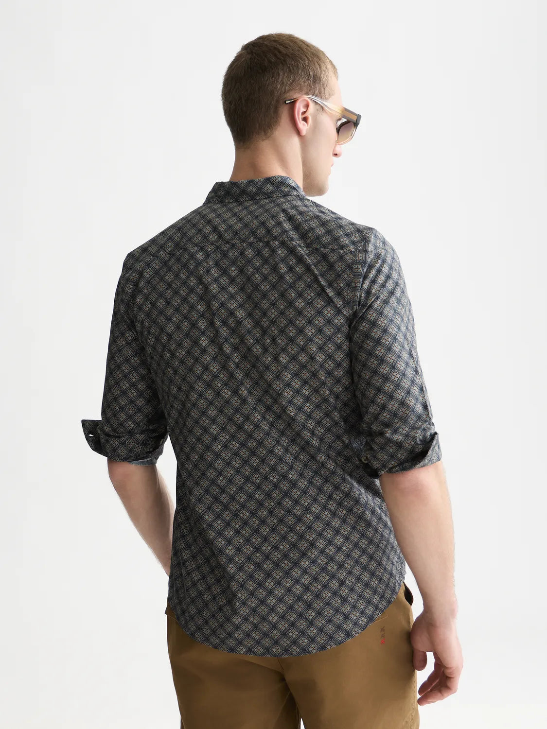 Micro Printed Slim-Fit Shirt