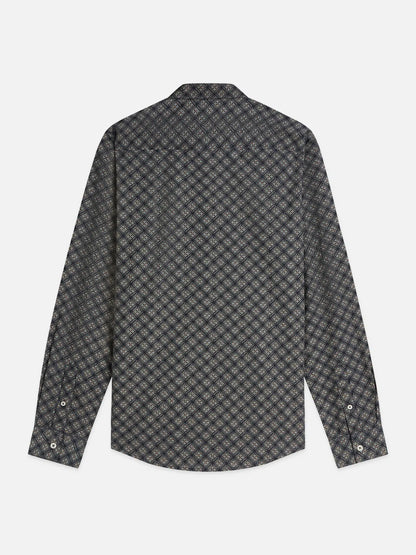 Micro Printed Slim-Fit Shirt
