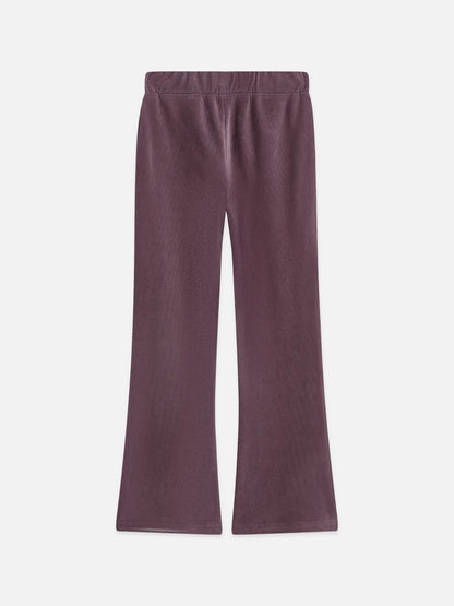 Girls' Velvet Ribbed Leggings