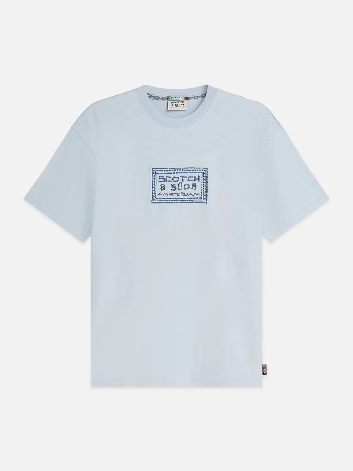 Embroidered Front Artwork Relaxed-Fit T-Shirt