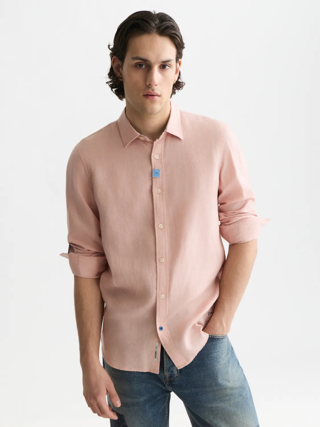 Solid Linen Regular-Fit Shirt