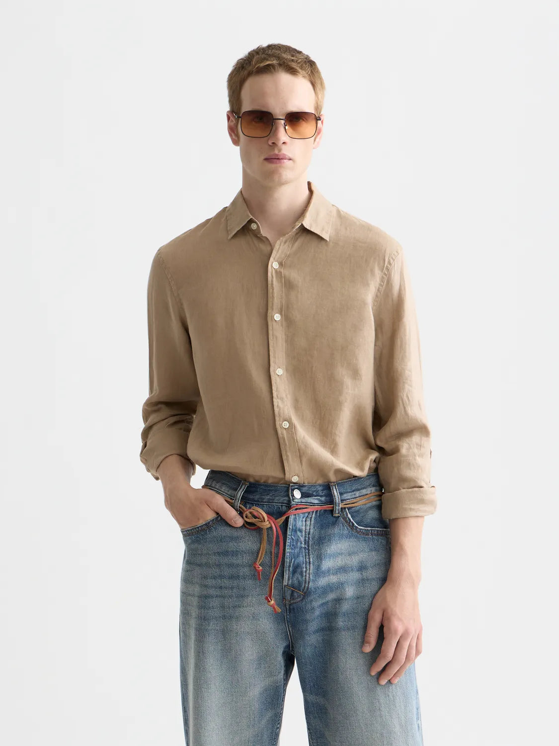 Essentials – Linen Regular-Fit Shirt