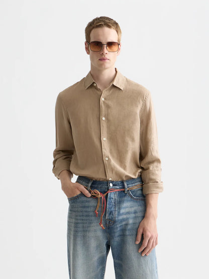 Essentials – Linen Regular-Fit Shirt
