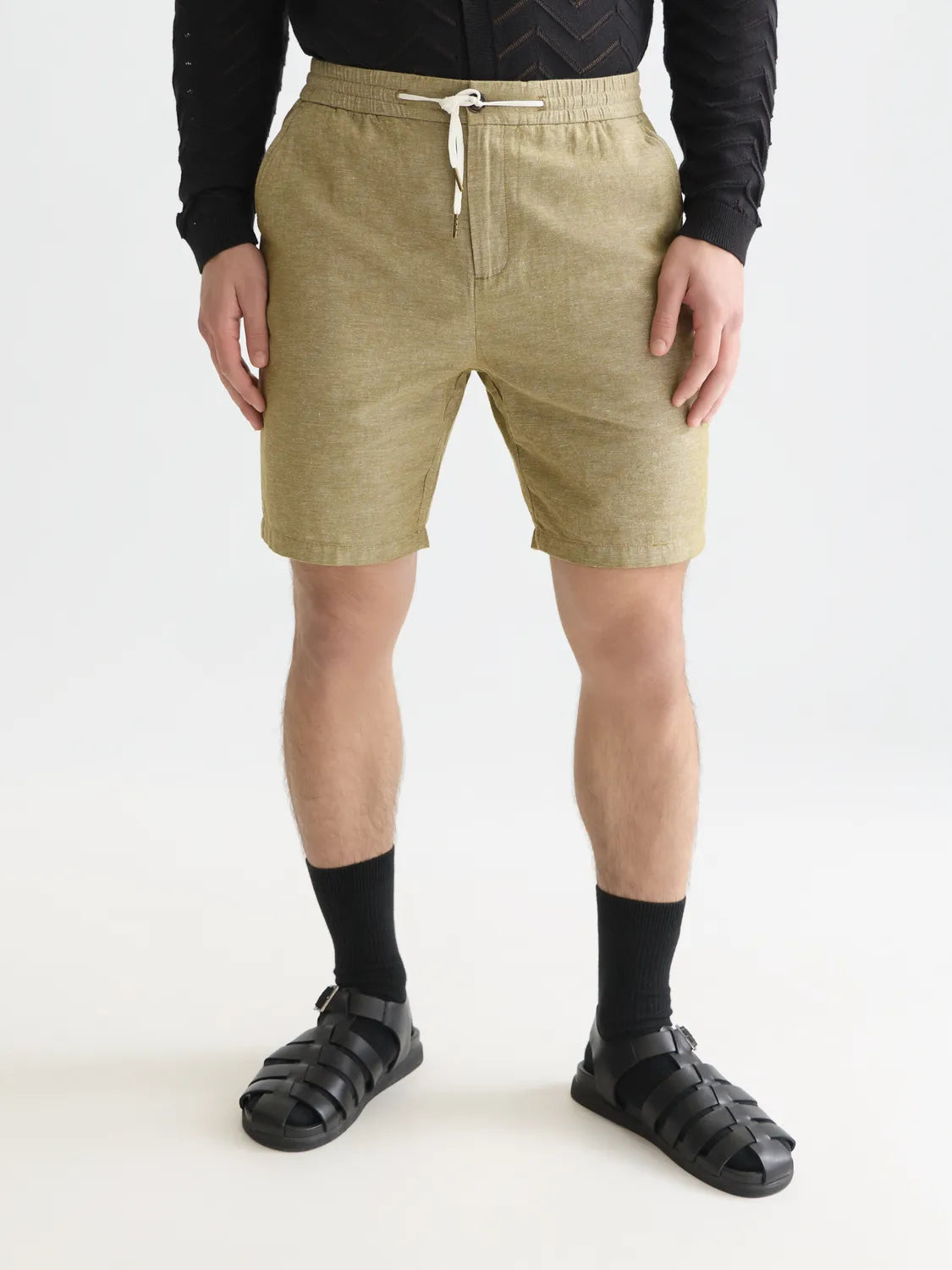 Essentials – Fave Cotton Linen Regular-Fit Chino Shorts