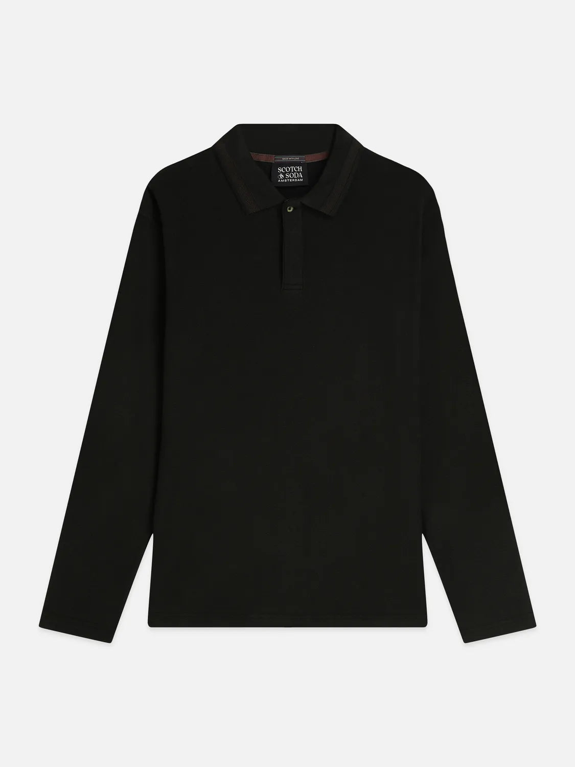 Structured Long Sleeved Polo