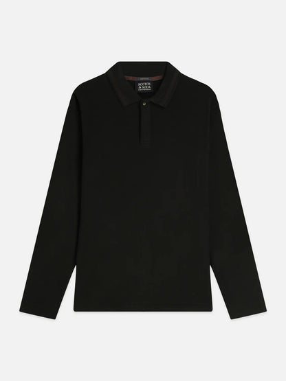 Structured Long Sleeved Polo