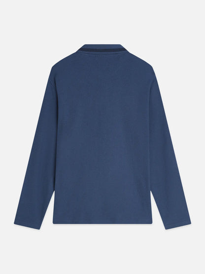 Structured Long Sleeved Polo