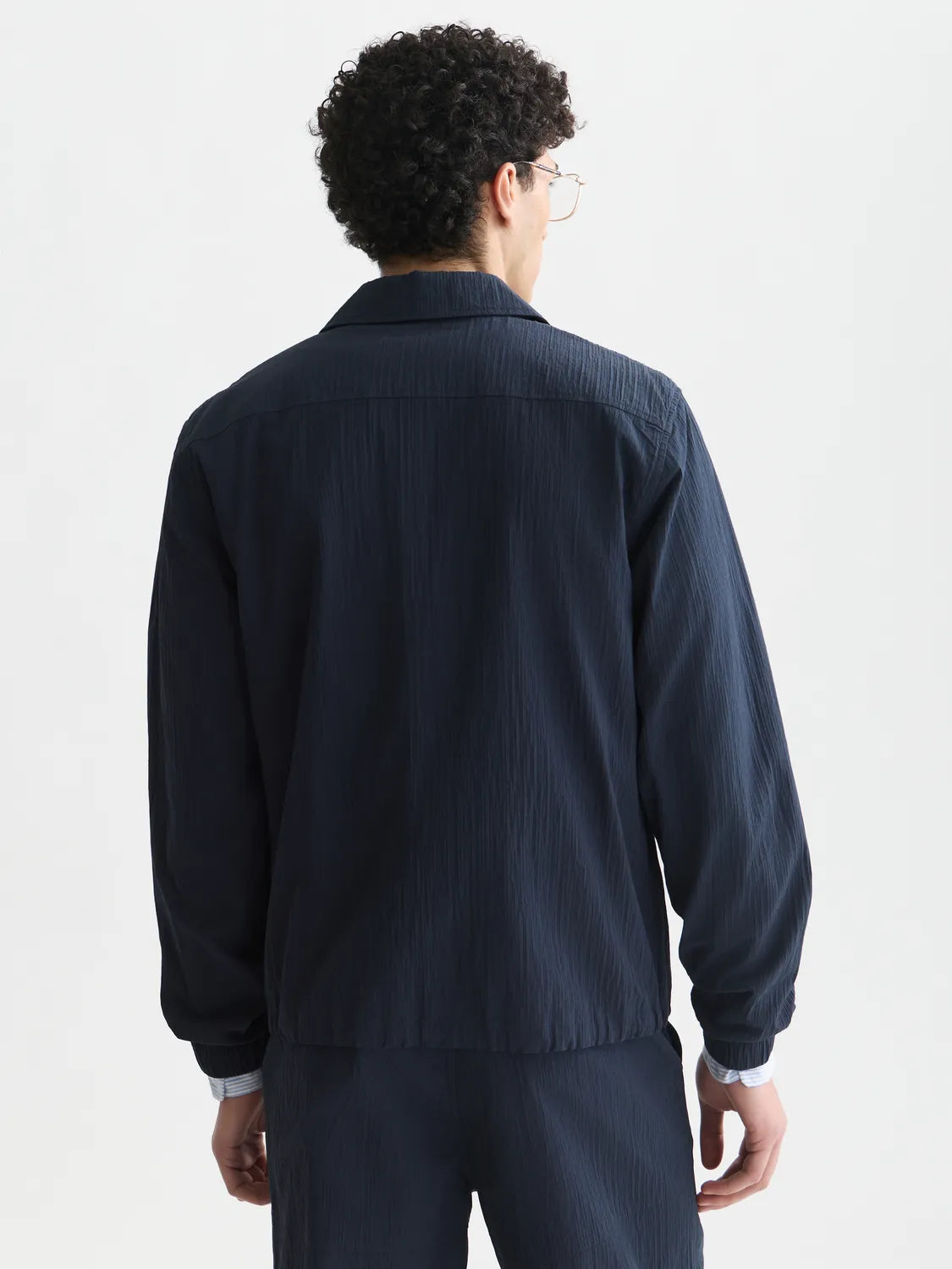 Crinkled Cotton-Blend Coach Jacket