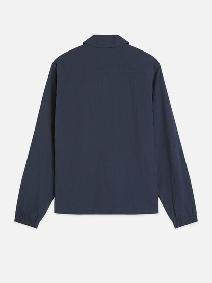 Crinkled Cotton-Blend Coach Jacket