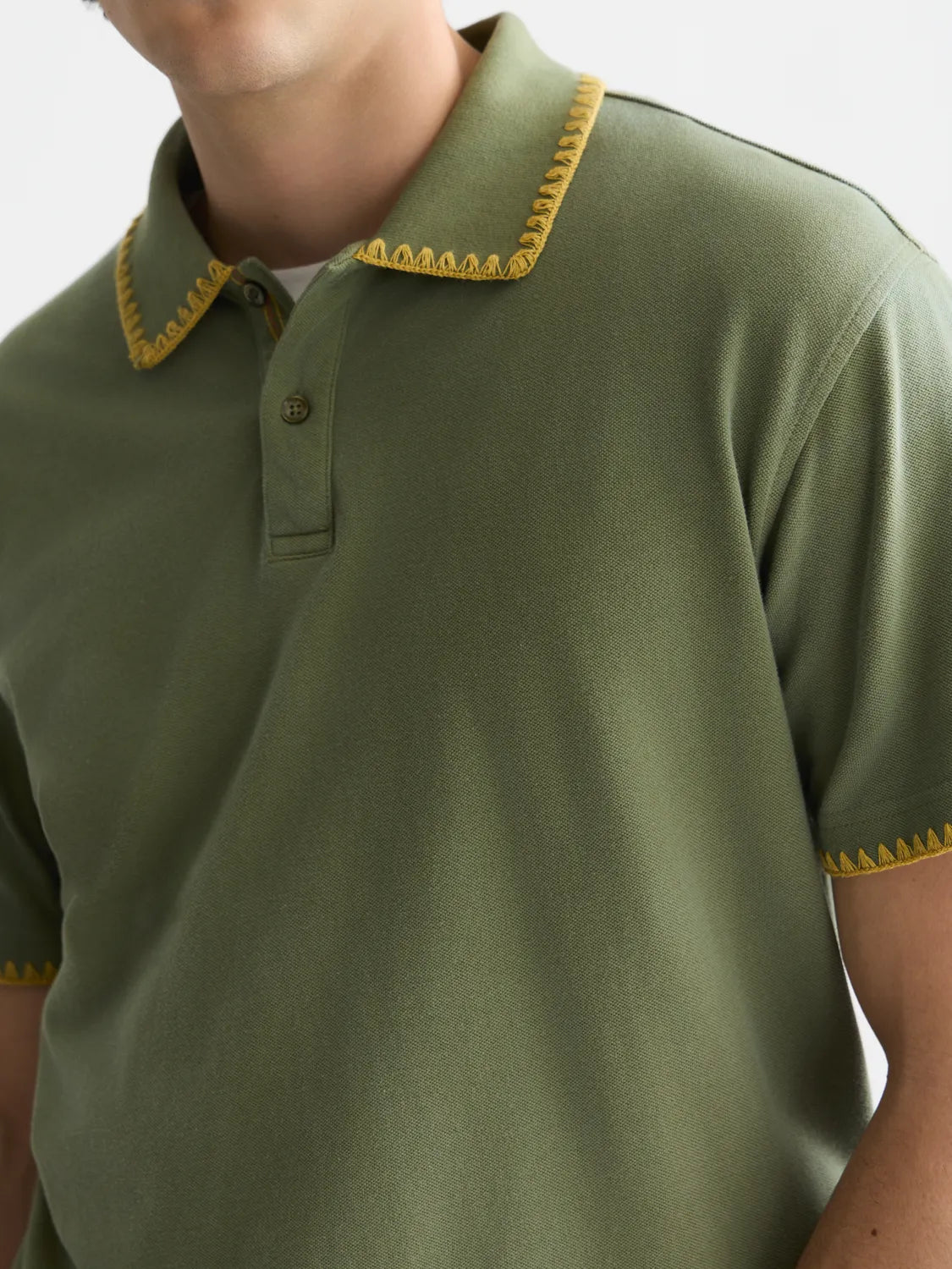 Pique Worked-Out Relaxed-Fit Polo