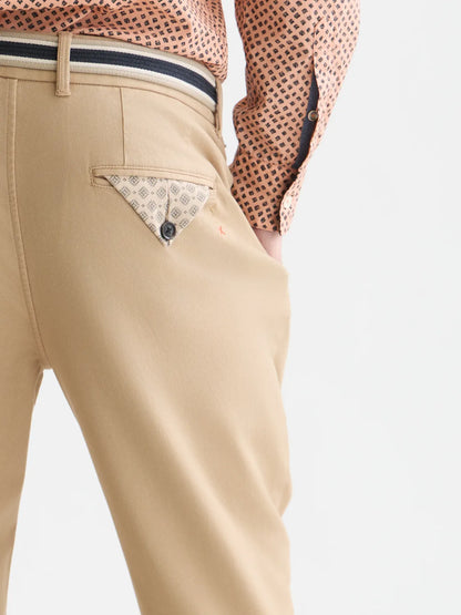 Warren Cotton Blend Twill Belted Chino