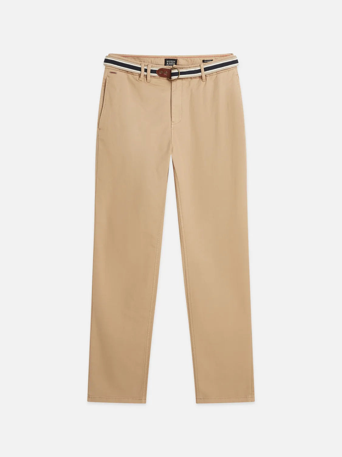 Warren Cotton Blend Twill Belted Chino