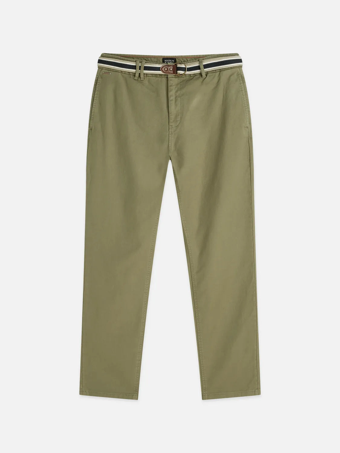 Warren Cotton Blend Twill Belted Chino