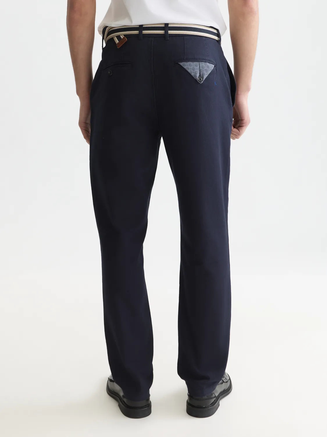 Warren Cotton Blend Twill Belted Chino