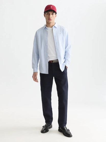 Warren Cotton Blend Twill Belted Chino