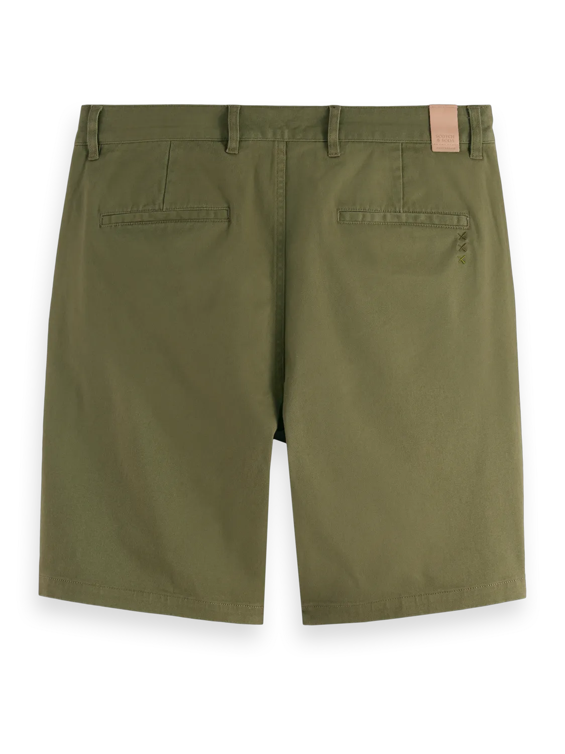 Stuart Washed Cotton-Blend Regular Fit Short