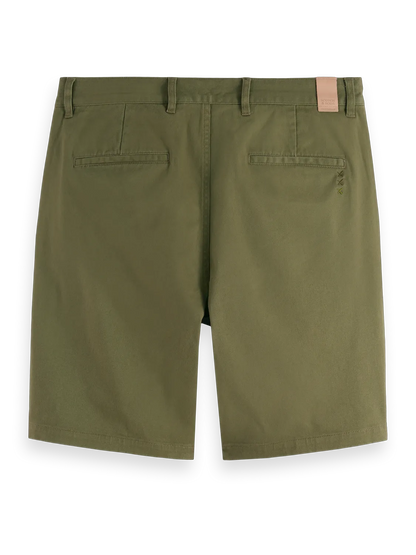 Stuart Washed Cotton-Blend Regular Fit Short