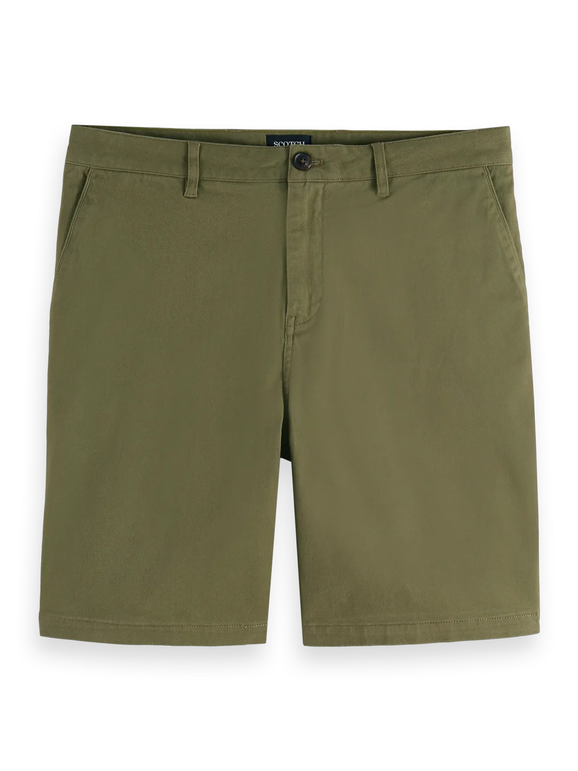 Stuart Washed Cotton-Blend Regular Fit Short