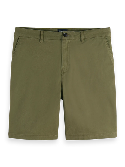 Stuart Washed Cotton-Blend Regular Fit Short