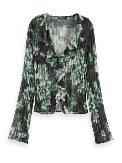 Floral Printed Ruffle Top